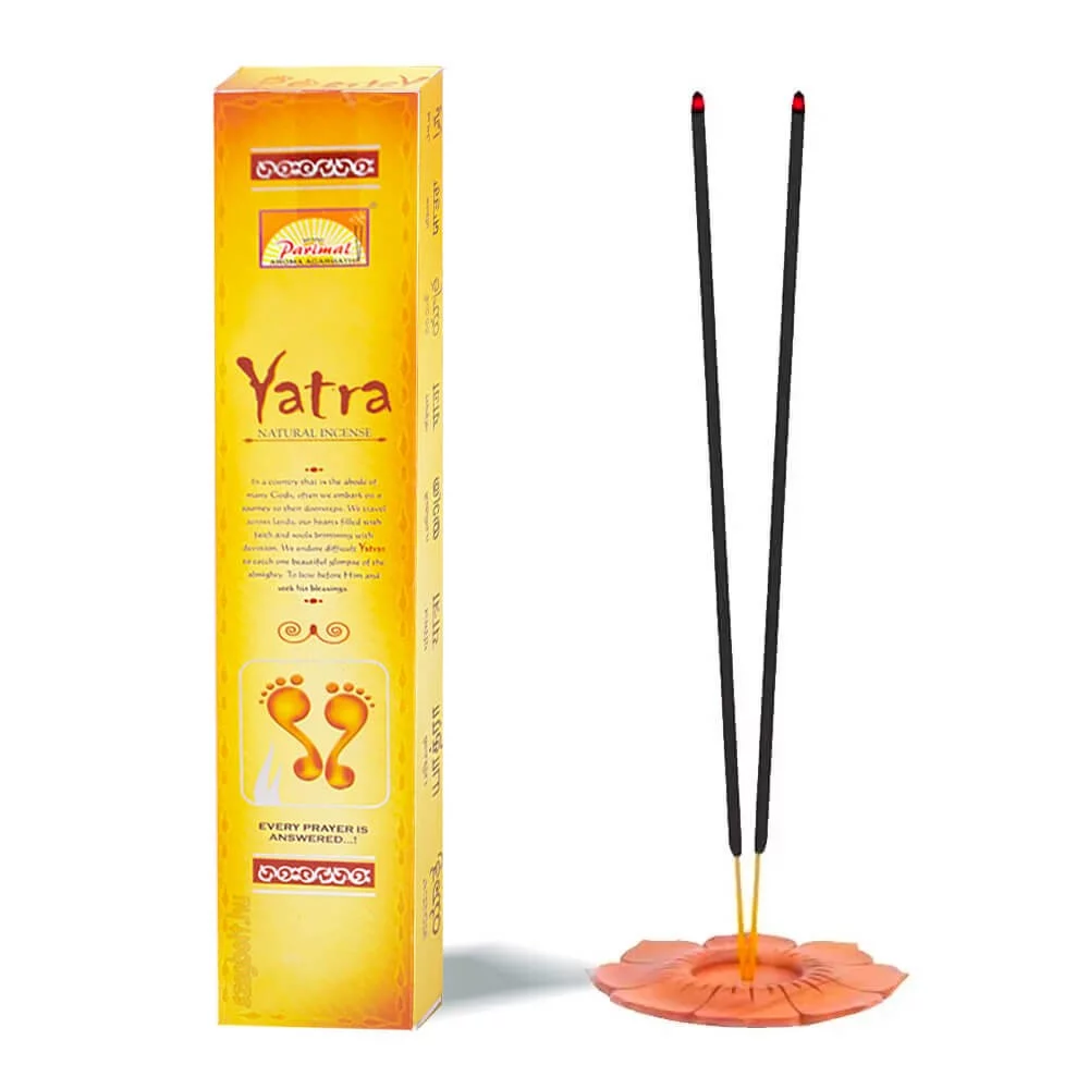 PARIMAL Sacred Scents Yatra Boîte de bâtons d'encens Masala naturels roulés à la main 6 paquets de 28 g