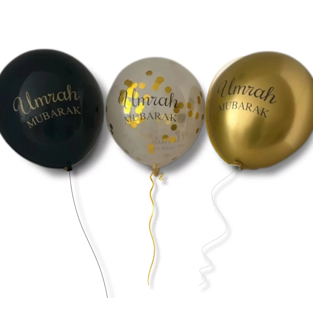 6 Ballons Umrah Mubarak - Collection Hadj & Umrah BARAKA GIFT 6 Ballons Umrah Mubarak - Collection Hadj & Umrah BARAKA GIFT