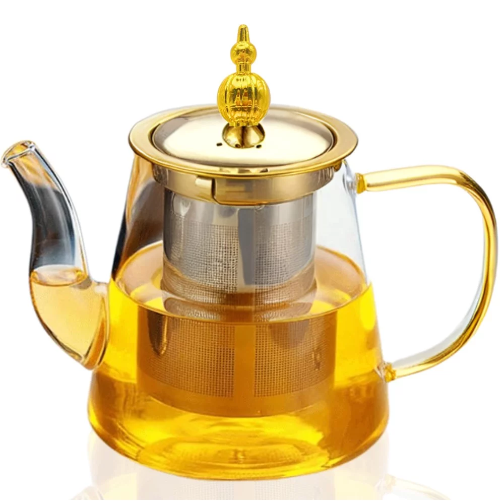 Théière en Verre Transparent avec Infuseur Amjed CHEFELEMENTS Théière en Verre Transparent avec Infuseur Amjed CHEFELEMENTS